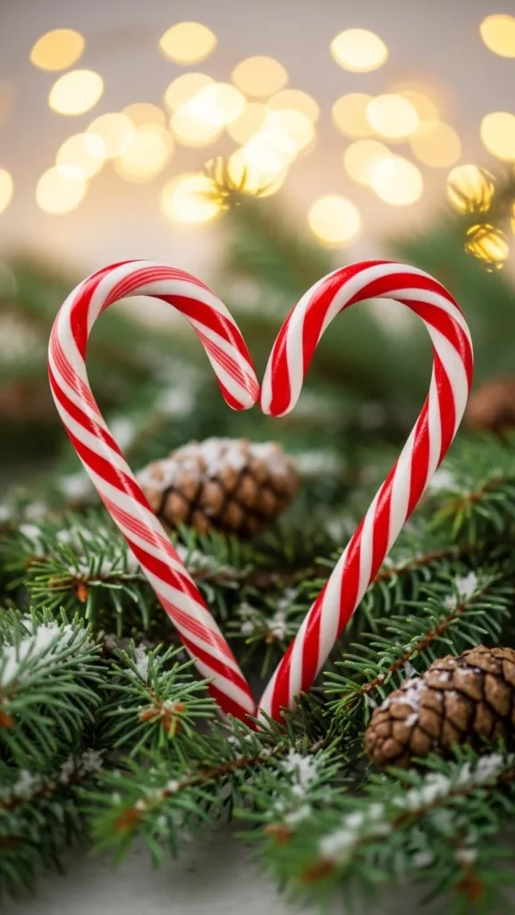 25 Cute Candy Cane Heart Tattoos That Spread Sweet Holiday Love