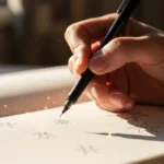 How to Draw a Festive Sparkle Star Tattoo for the Holidays