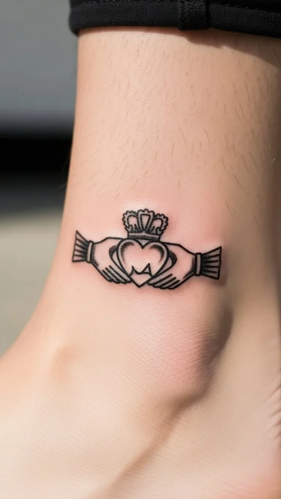 Ankle Claddagh