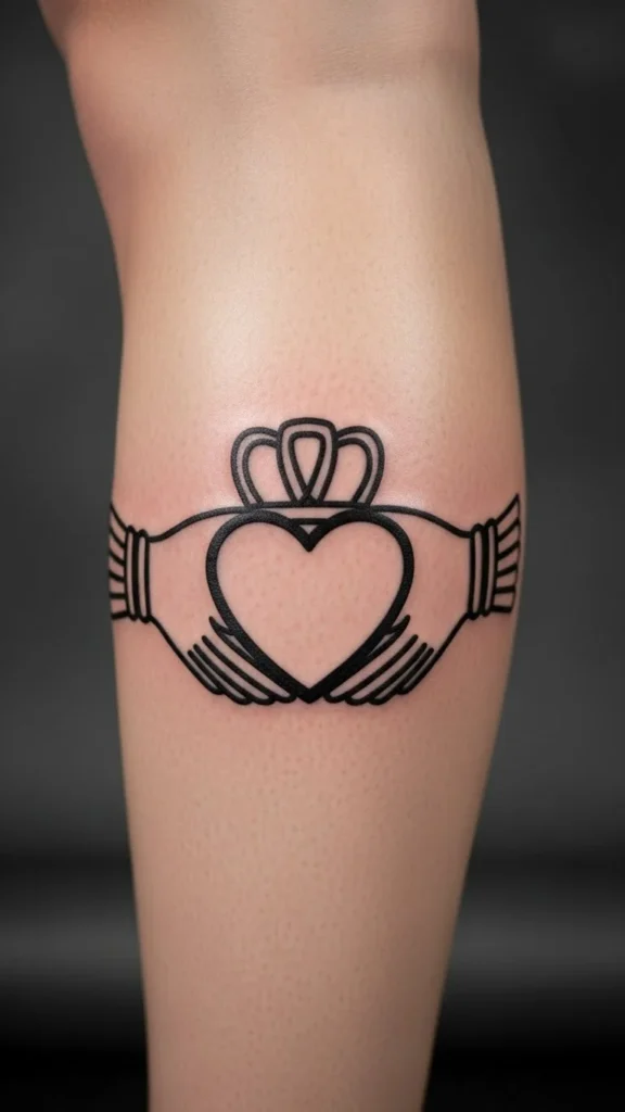 Bold Outline Claddagh
