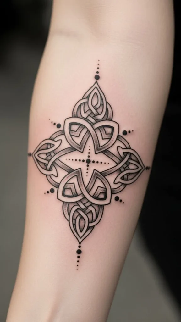 Celtic Knot With Dot Accents