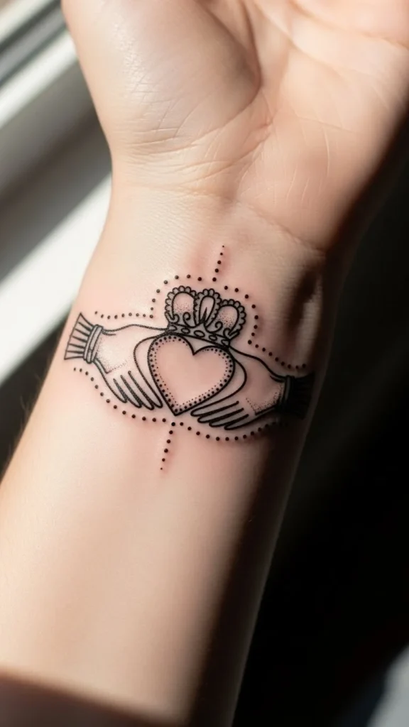 Claddagh With Dots