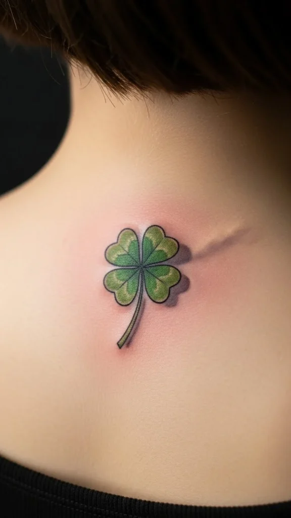 Clover Outline with Shadow