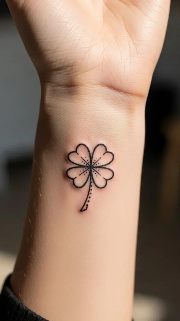 Clover with Dotted Stem