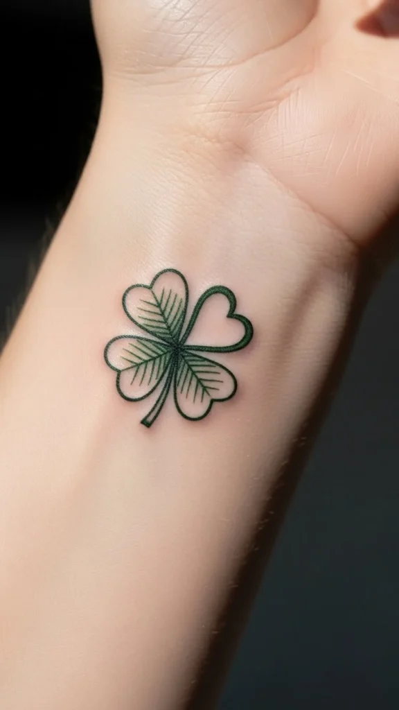 Clover with Heart Leaf