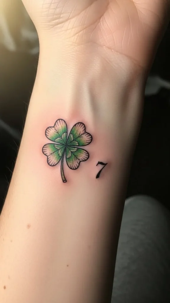 Clover with Lucky Number