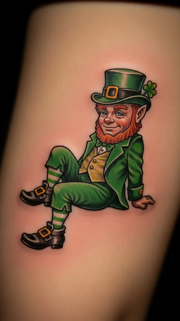 Cute Leprechaun Sitting