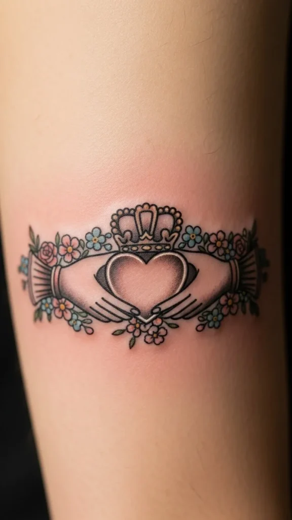 Floral Accent Claddagh