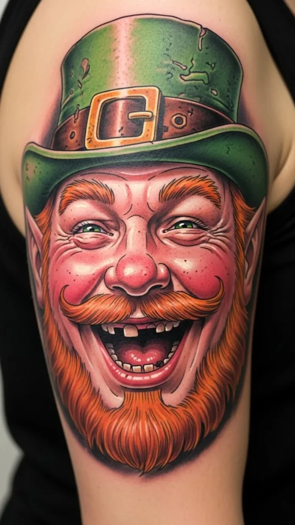Laughing Leprechaun Face