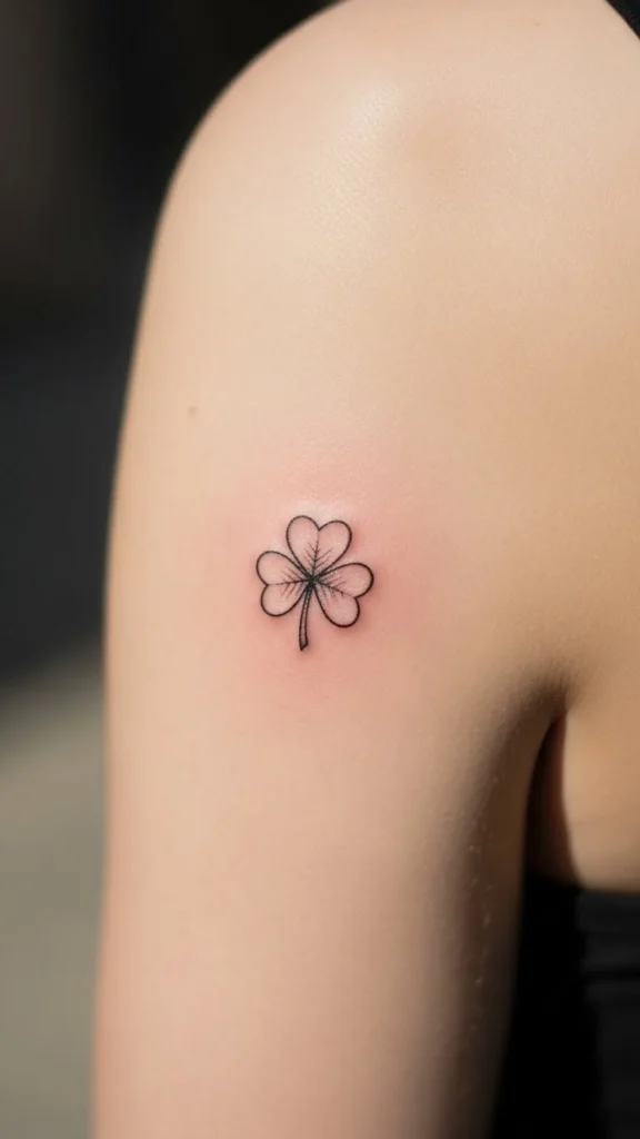 Micro Shamrock Behind Arm