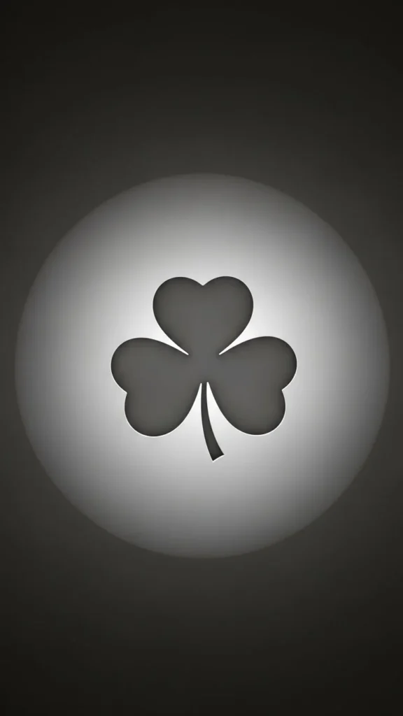 Negative Space Shamrock