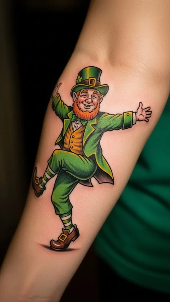 Playful Dancing Leprechaun