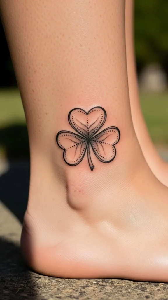 Shamrock with Dot Accents