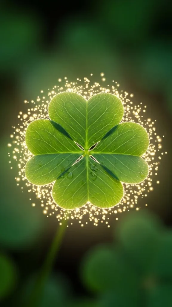 Shamrock with Dot Halo