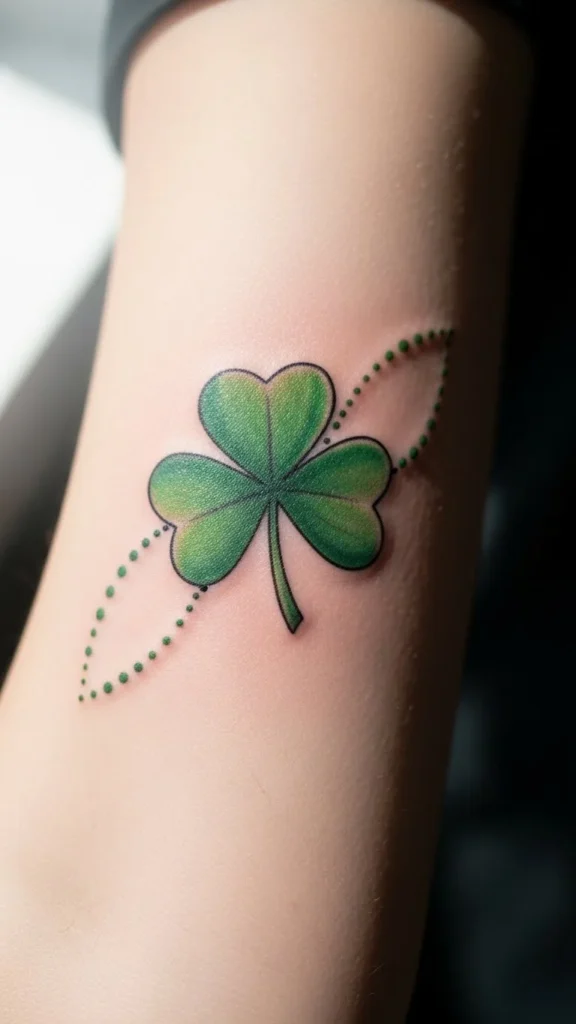 Shamrock with Dots Trail