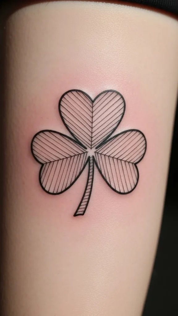 Shamrock with Simple Leaf Texture