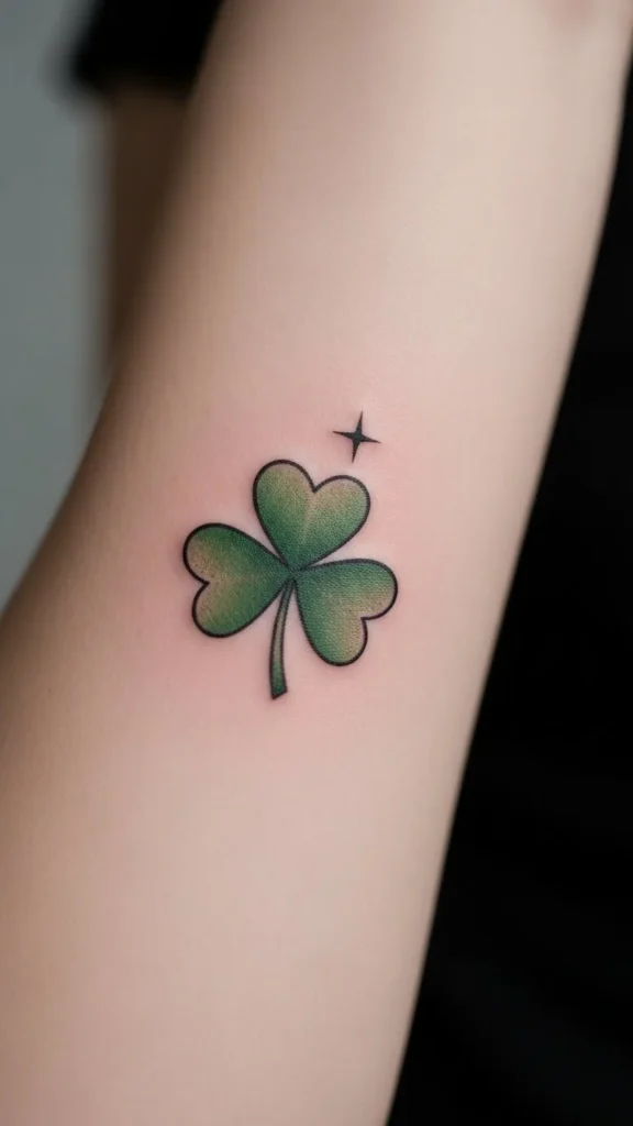 Shamrock with Star Detail