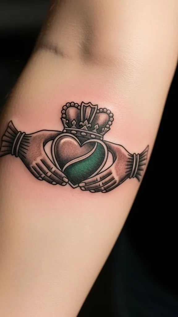 Simple Color Accent Claddagh