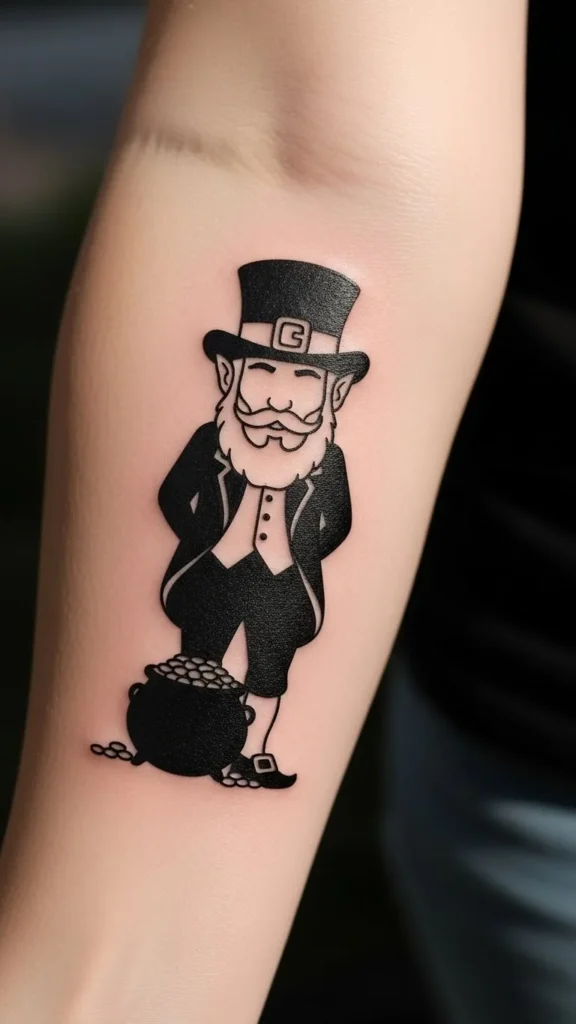 Simple Leprechaun Silhouette