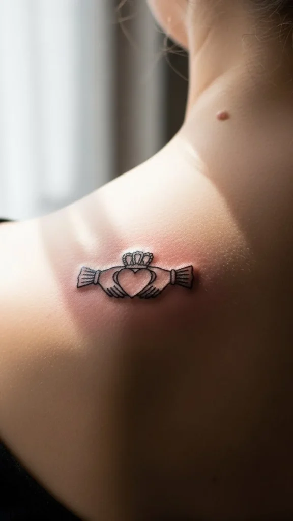 Small Shoulder Claddagh