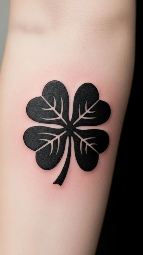 Stencil-Style Clover