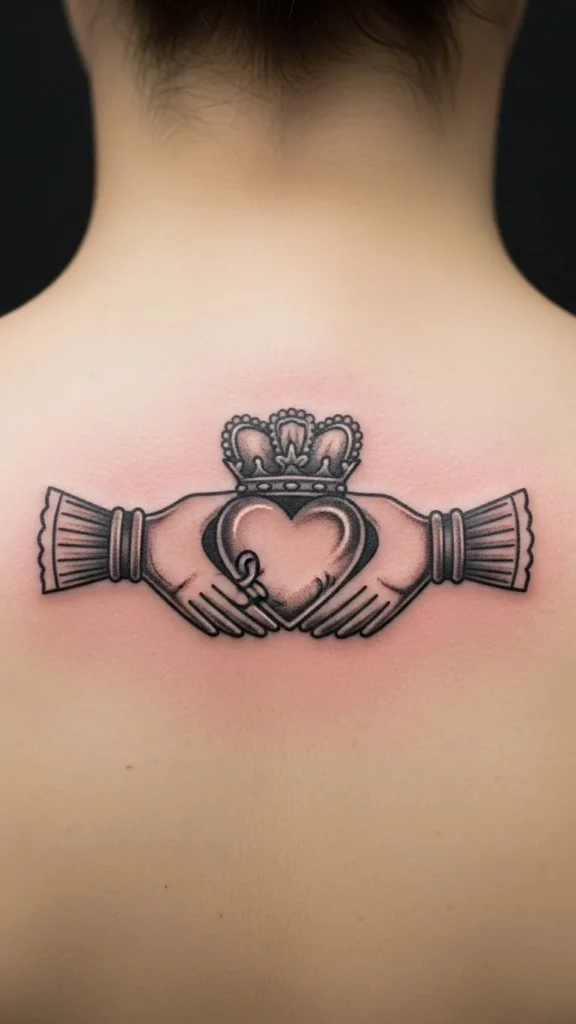 Upper Back Claddagh