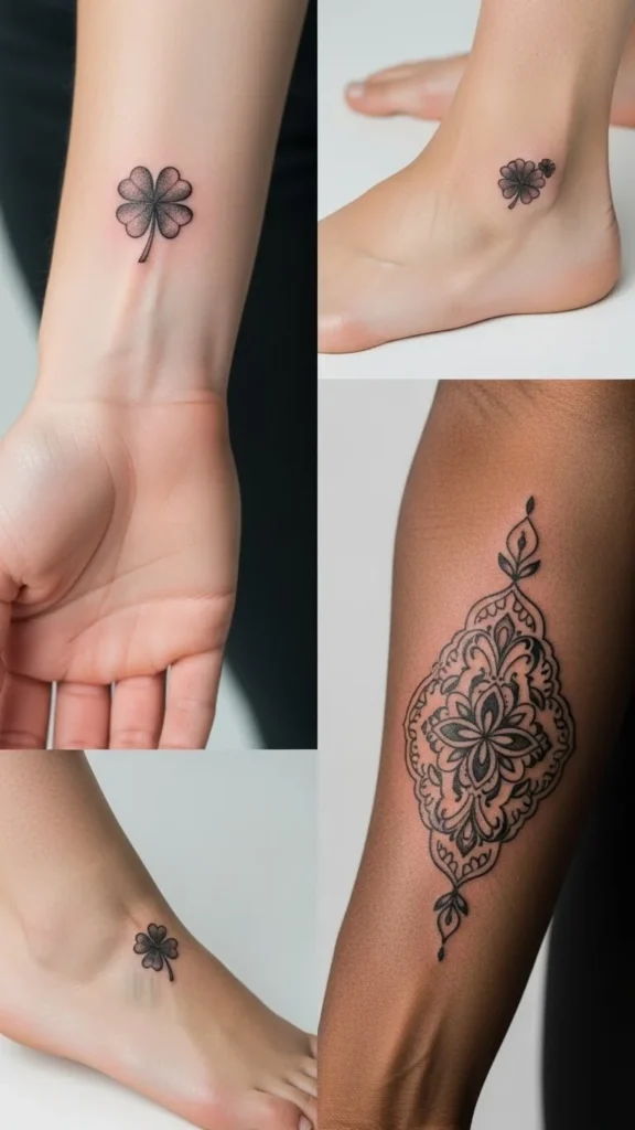 four leaf clover tattoos