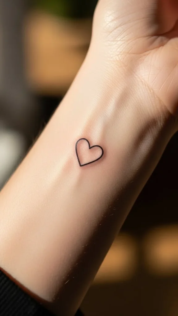 how to design tiny heart tattoos