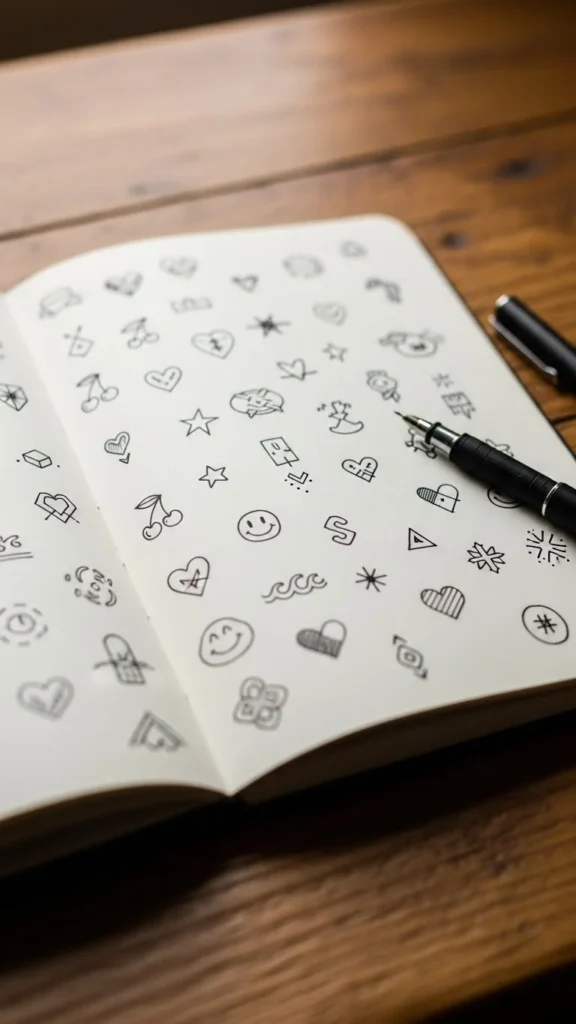 how to draw cute simple tattoos
