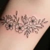 24 Clean Spring Nature Outline Tattoos That Feel Balanced