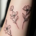25 Delicate Spring Floral Fine Line Tattoos That Stay Elegant