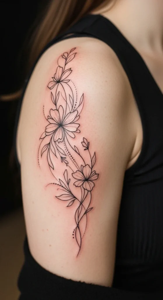 Abstract Floral Rib Flow