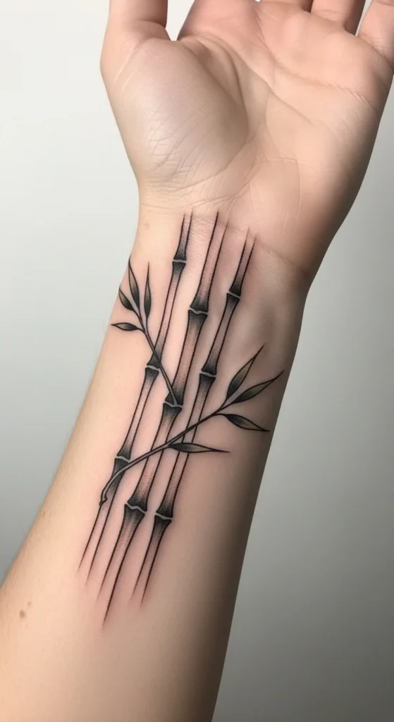 Bamboo Stems on the Wrist