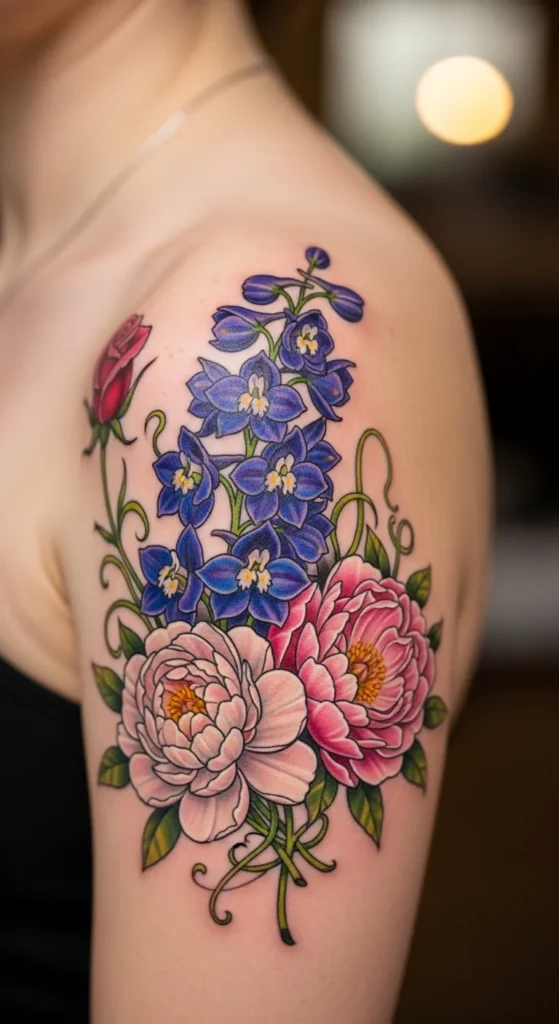 Birth Flower Bloom Tattoo