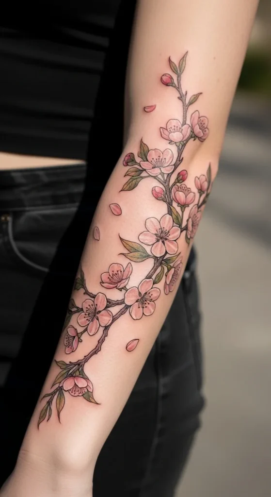 Blooming Branch Tattoo