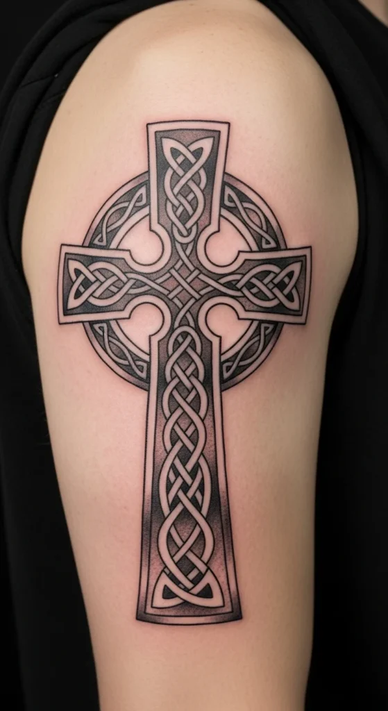 Celtic Cross With Crossroads Design