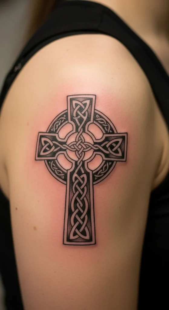 Celtic Cross With Shoulder Placement