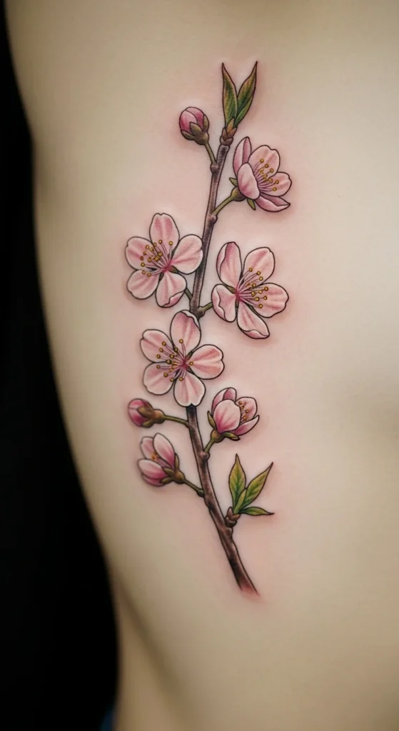 Cherry Blossom Branch Fragment