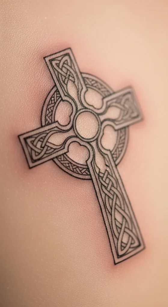 Fine-Line Celtic Cross