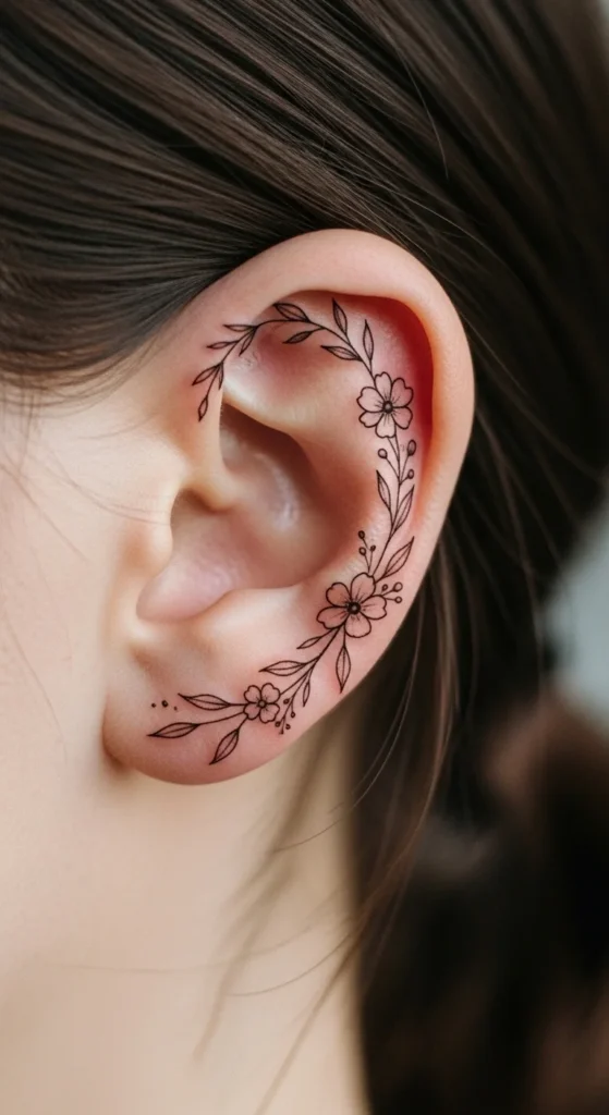 Floral Ear Curve