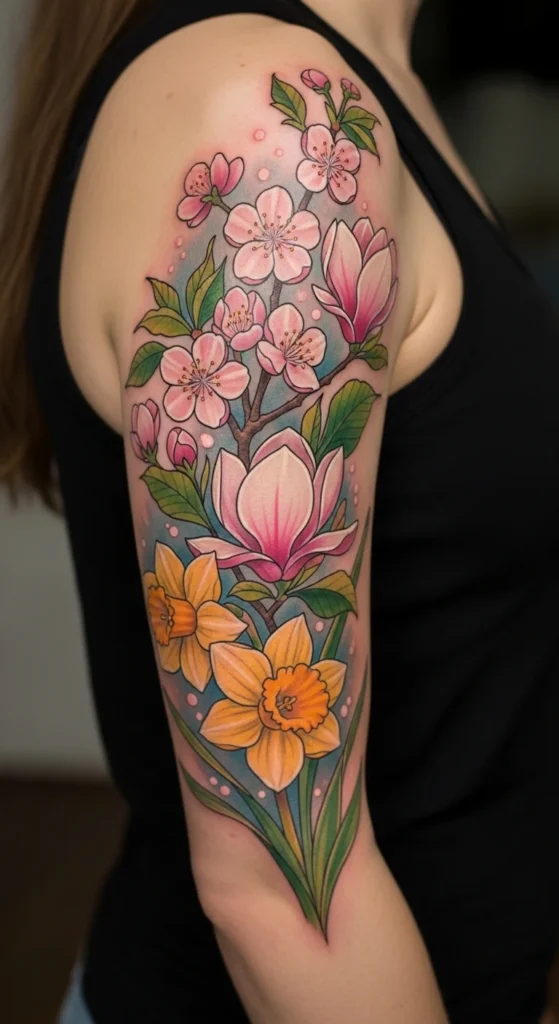 Floral Rib Tattoo
