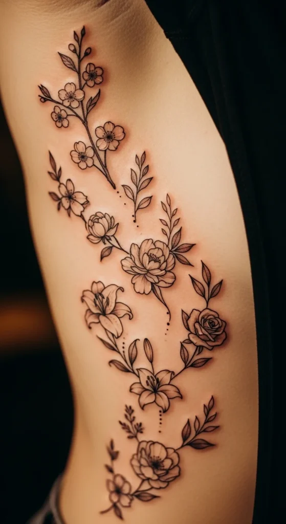 Floral Spine-to-Rib Drift