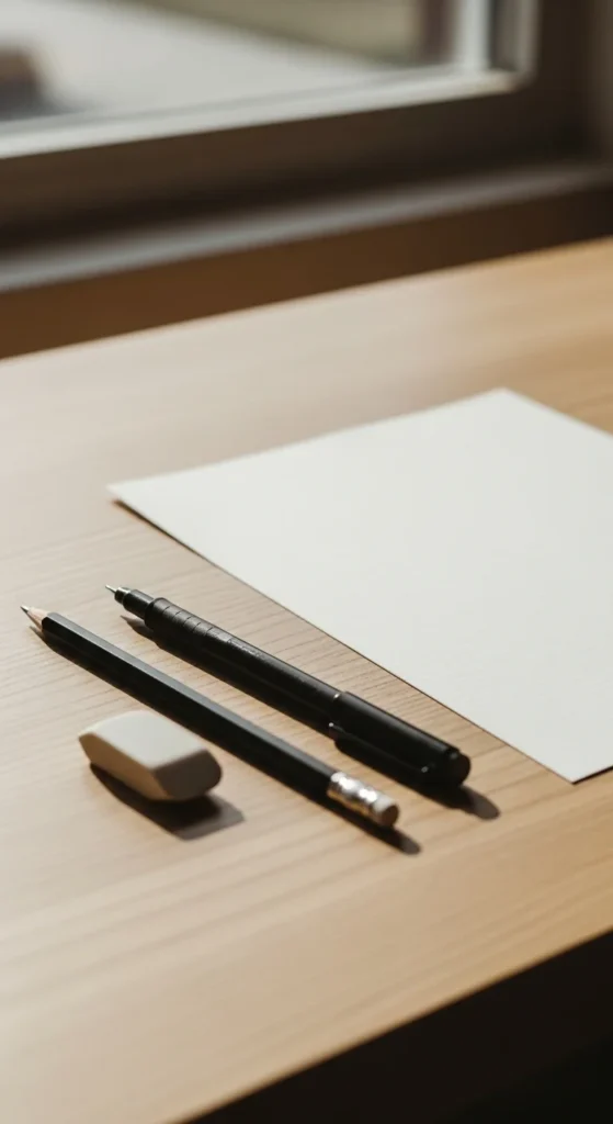 Gather Simple Tools for Clean Lines