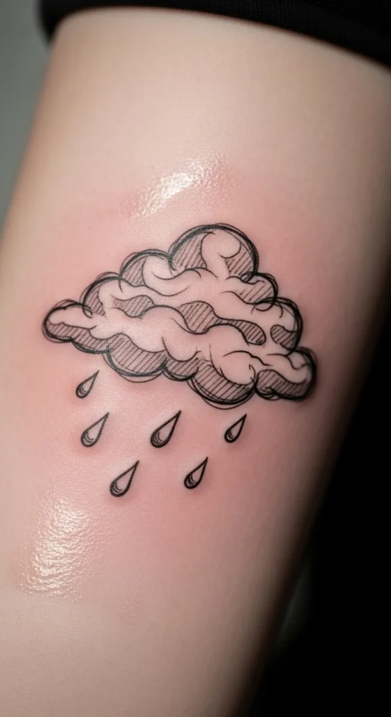 Hand-Drawn Rain Cloud