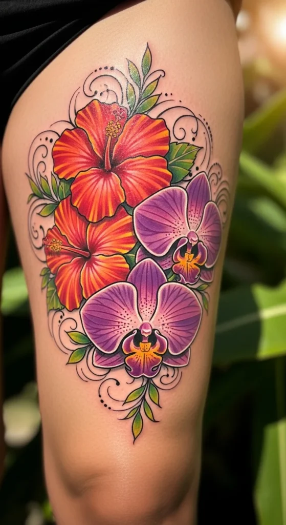 Hibiscus & Orchid Fusion