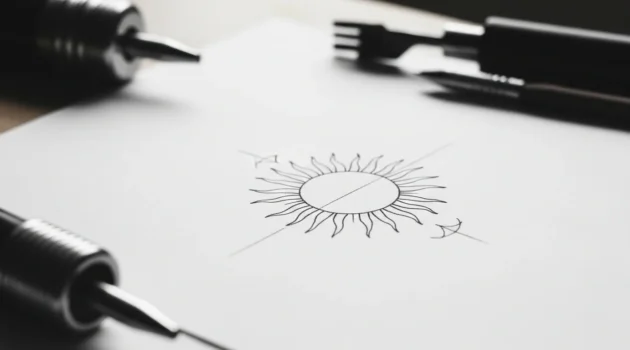 How to Draw Small Sun Tattoos That Capture Warm Energy