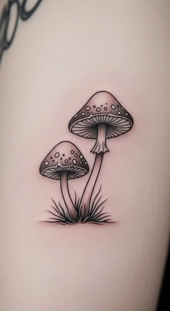 Mini Mushroom Pair