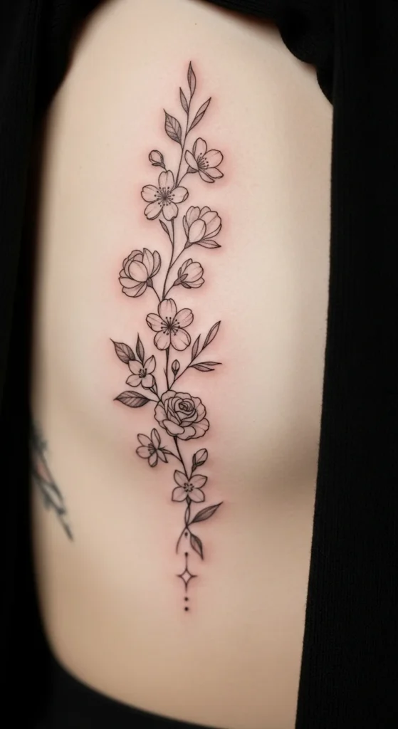 Minimal Floral Script-Free Design