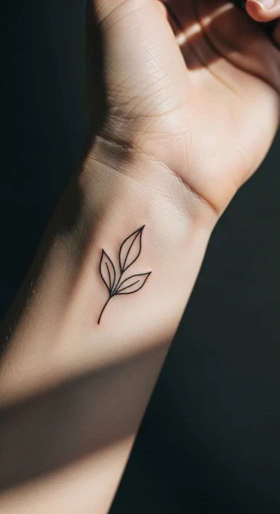 Minimal Leaf Outline