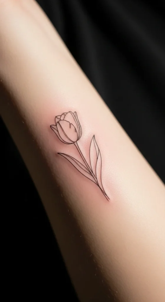 Minimal Tulip Outline